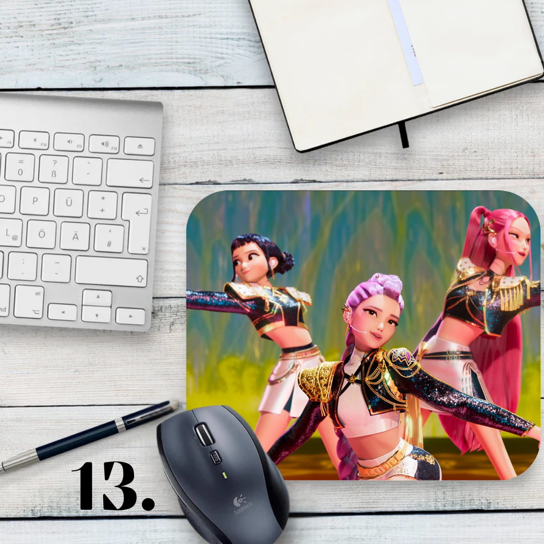 Podkładka pod mysz K-Pop Demon Hunters / K-Pop Demon Hunters – muzyka K-Pop, fantasy