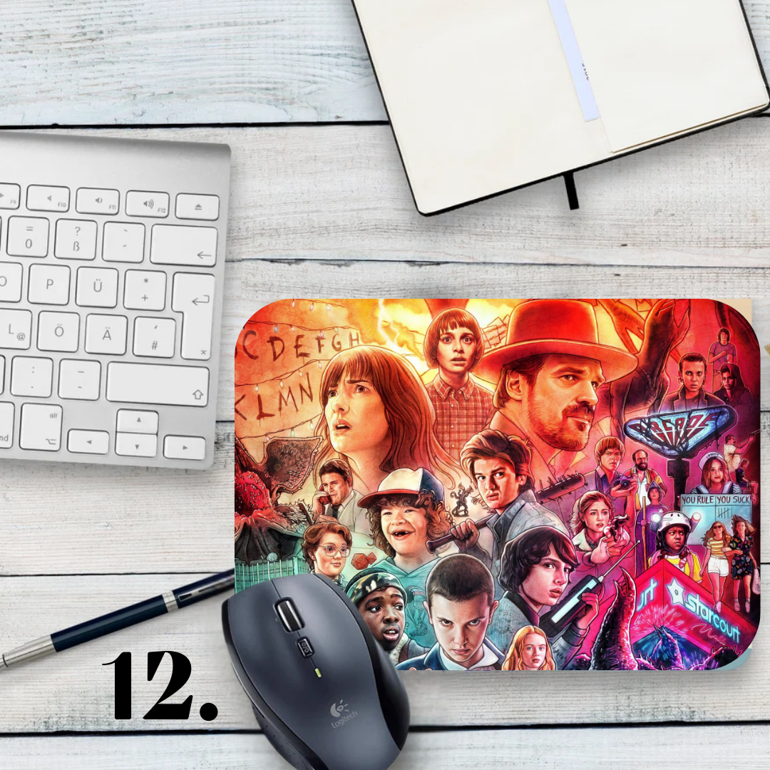 Podkładka pod mysz Stranger Things / Stranger Things – serial Netflix, Hawkins, Eleven