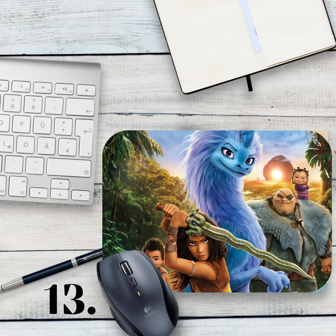 Raya and the Last Dragon Mouse Pad - Disney animation, Raya and Sisu