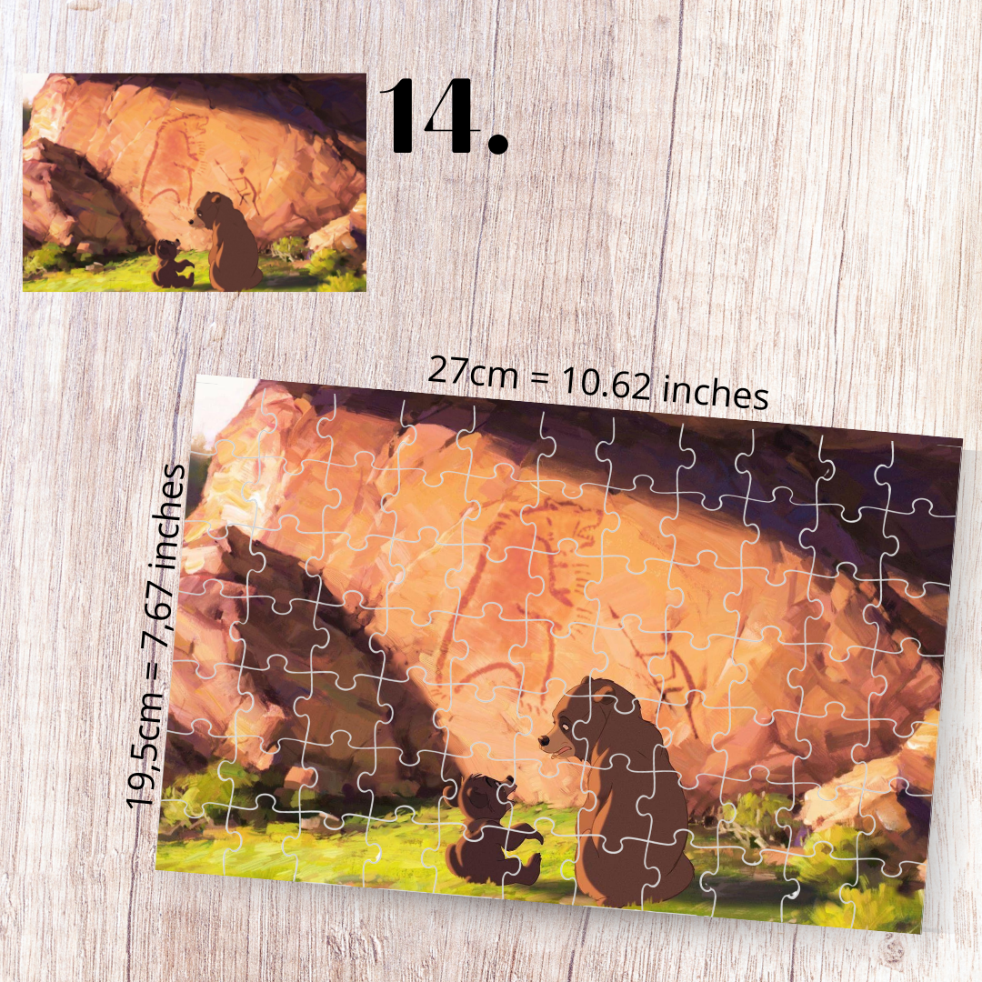 Puzzle 88 Pieces - Brother Bear Inspired