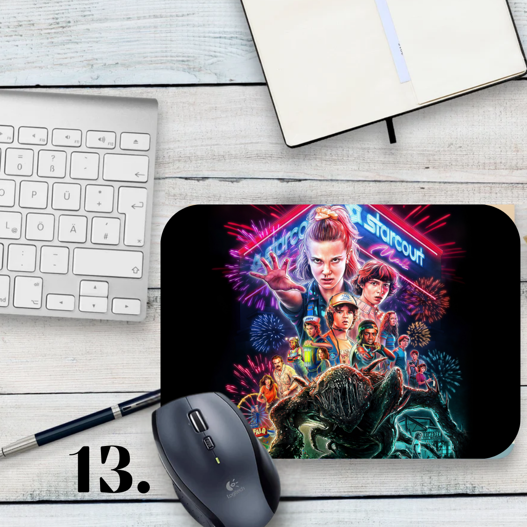 Podkładka pod mysz Stranger Things / Stranger Things – serial Netflix, Hawkins, Eleven