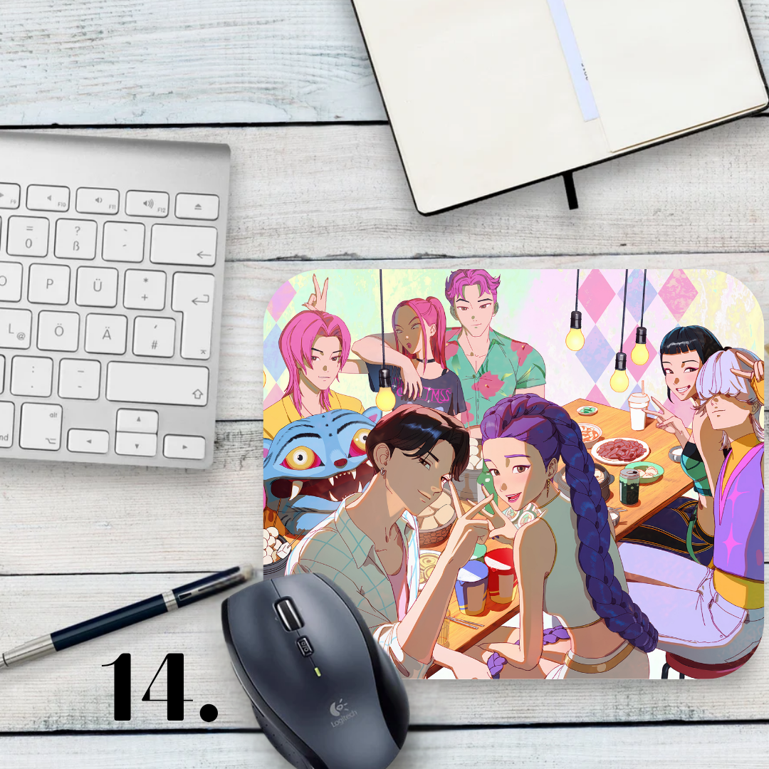 Podkładka pod mysz K-Pop Demon Hunters / K-Pop Demon Hunters – muzyka K-Pop, fantasy