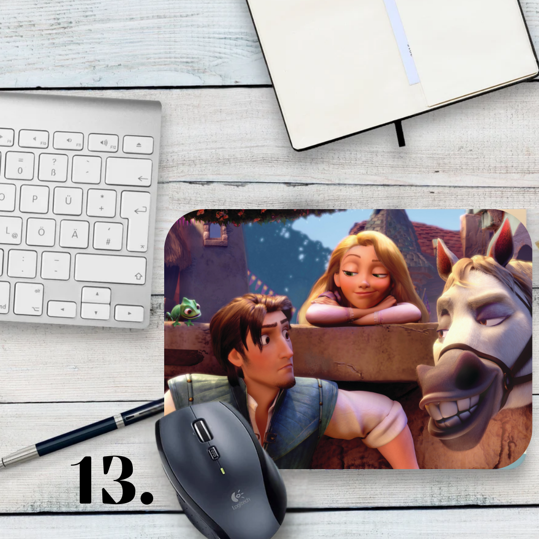 Podkładka pod mysz Zaplątani / Tangled – animacja Disney, Roszpunka i Flynn Rider