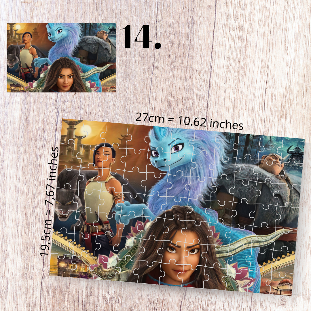 Puzzle 88 Pieces - Raya and the Last Dragon Inspired