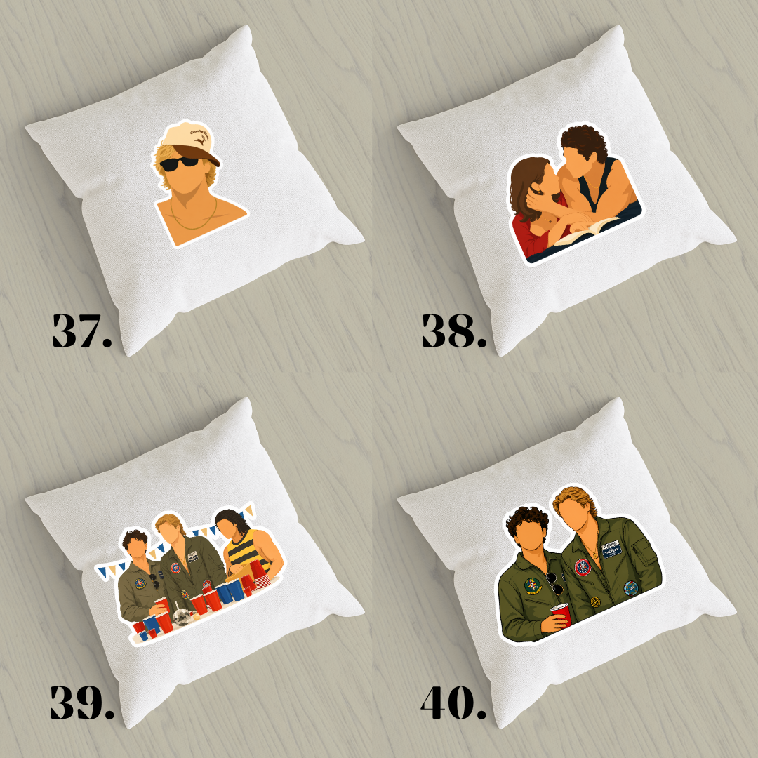 Off Campus pillowcase - hockey romance and BookTok aesthetic