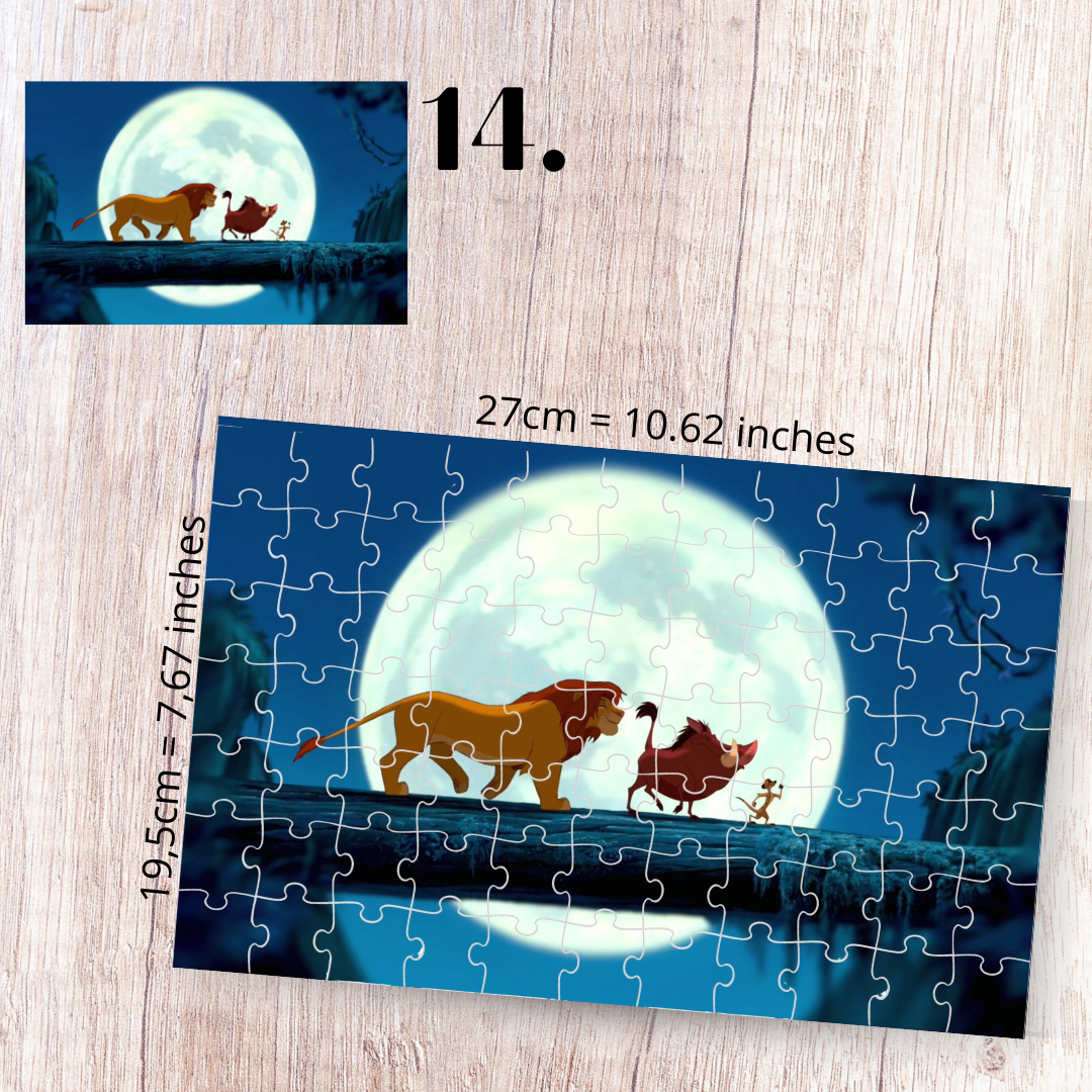 Puzzle 88 Pieces - The Lion King Inspired