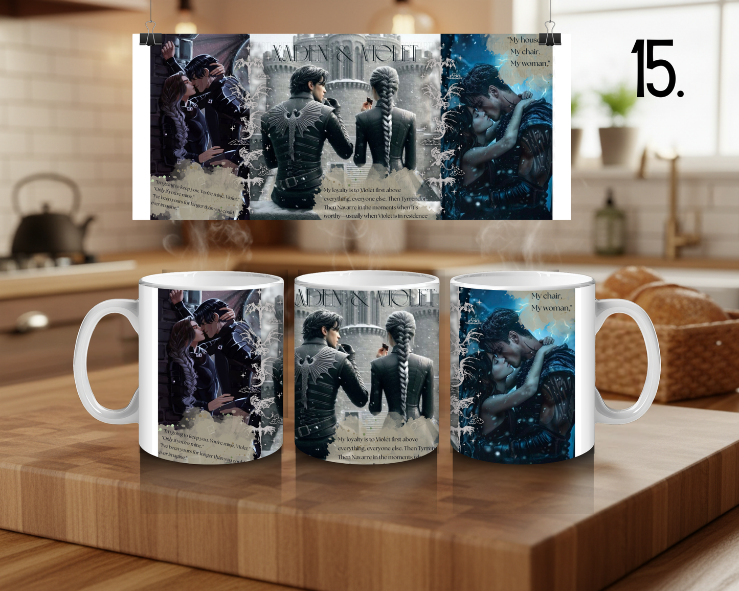 Ceramic Mug 330 ml - Fourth Wing Inspired