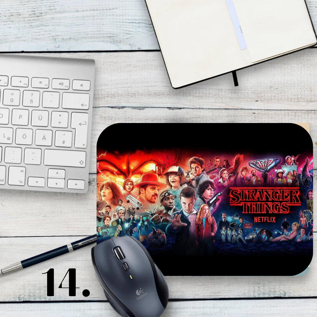 Podkładka pod mysz Stranger Things / Stranger Things – serial Netflix, Hawkins, Eleven