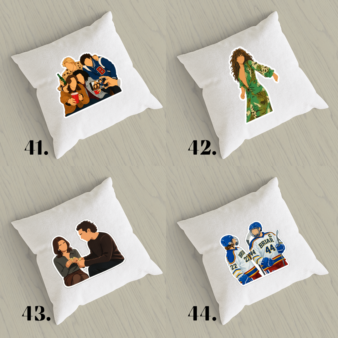 Off Campus pillowcase - hockey romance and BookTok aesthetic