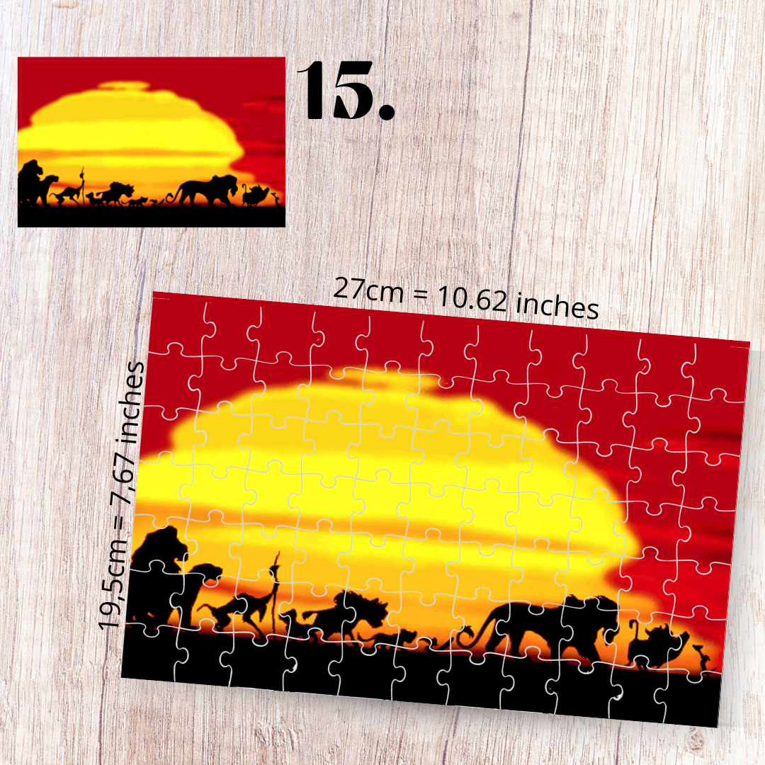 The Lion King puzzle - Simba, Nala, Timon and Pumbaa