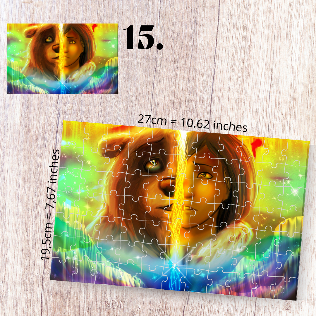 Puzzle 88 Pieces - Brother Bear Inspired