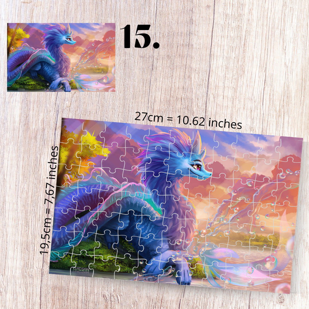 Puzzle 88 Pieces - Raya and the Last Dragon Inspired
