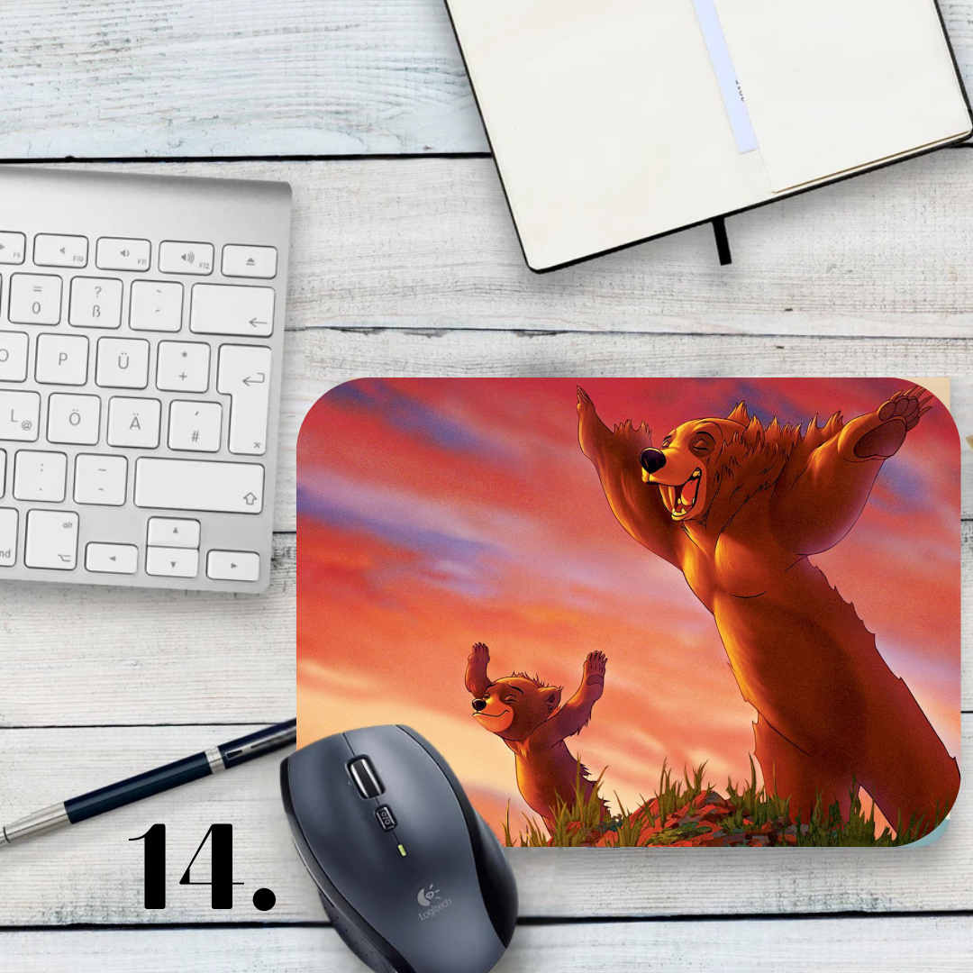 Brother Bear Mouse Pad - Koda and Kenai