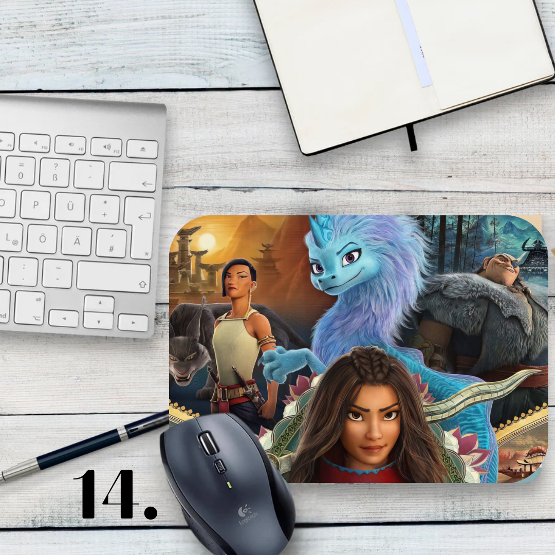 Raya and the Last Dragon Mouse Pad - Disney animation, Raya and Sisu