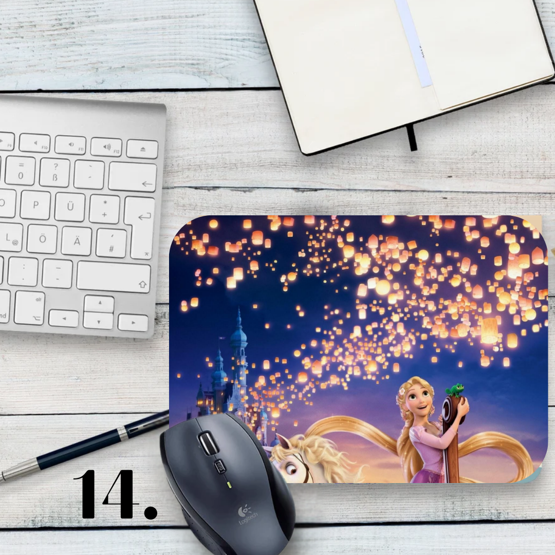 Podkładka pod mysz Zaplątani / Tangled – animacja Disney, Roszpunka i Flynn Rider