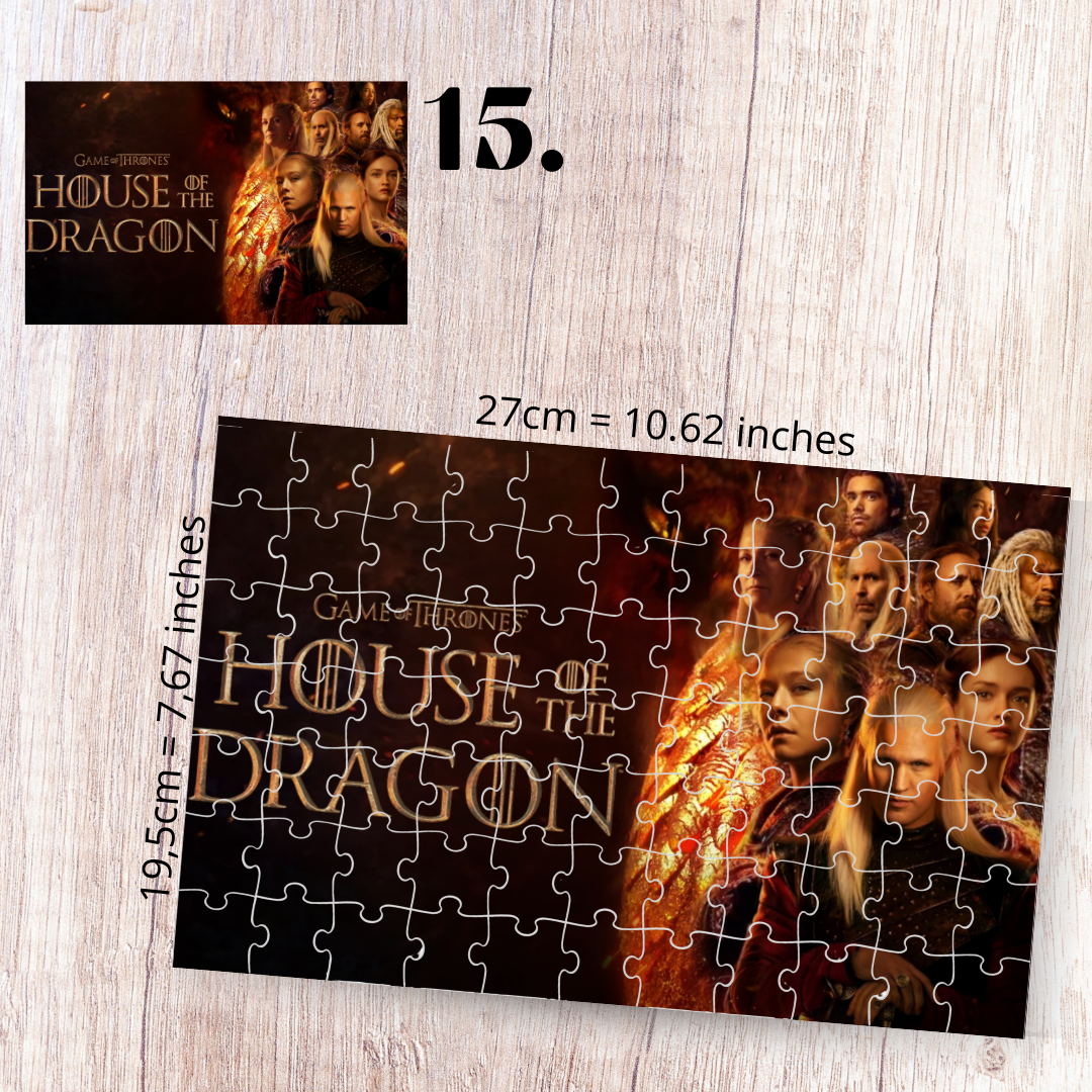 House of the Dragon Puzzle - fantasy, Game of Thrones universe