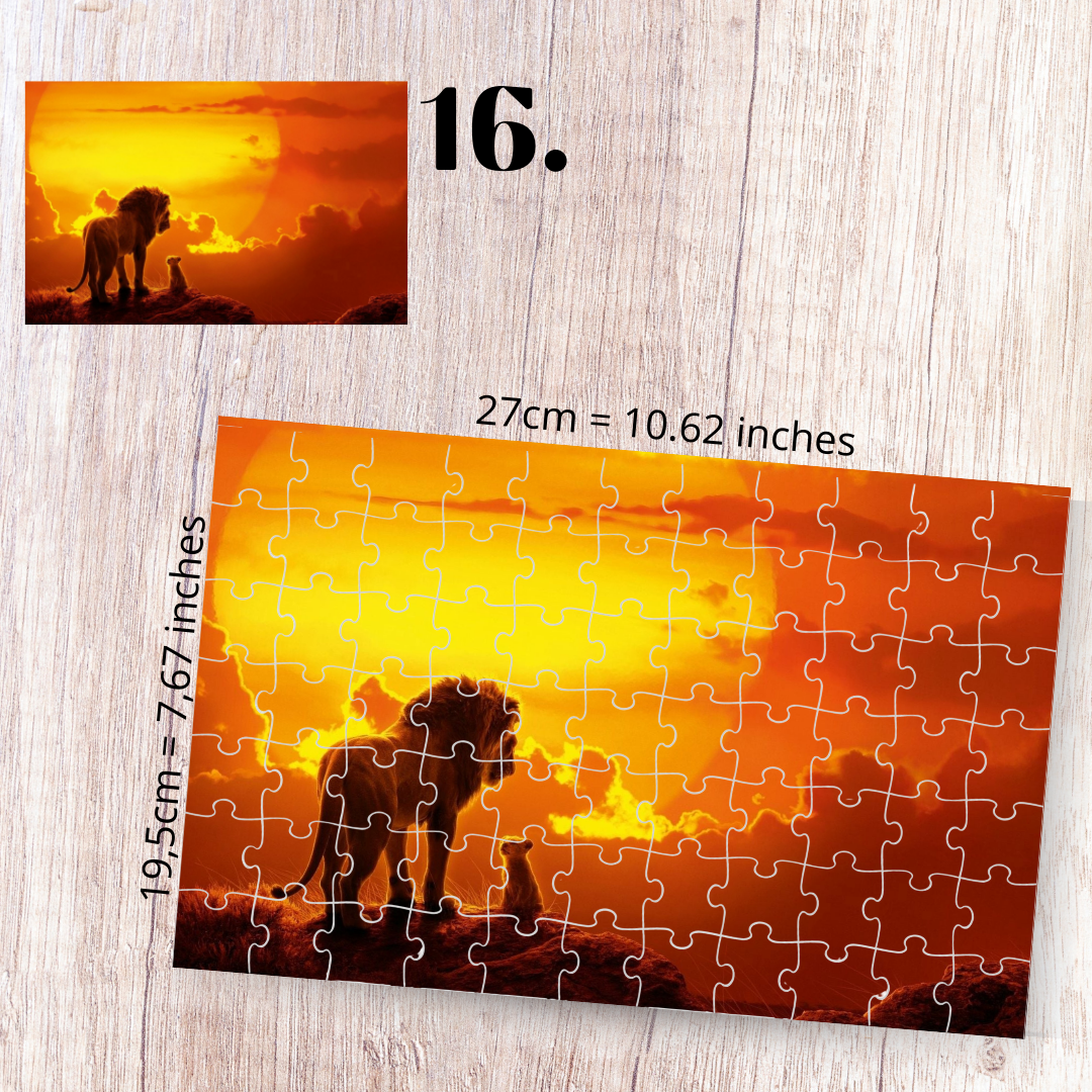 The Lion King puzzle - Simba, Nala, Timon and Pumbaa