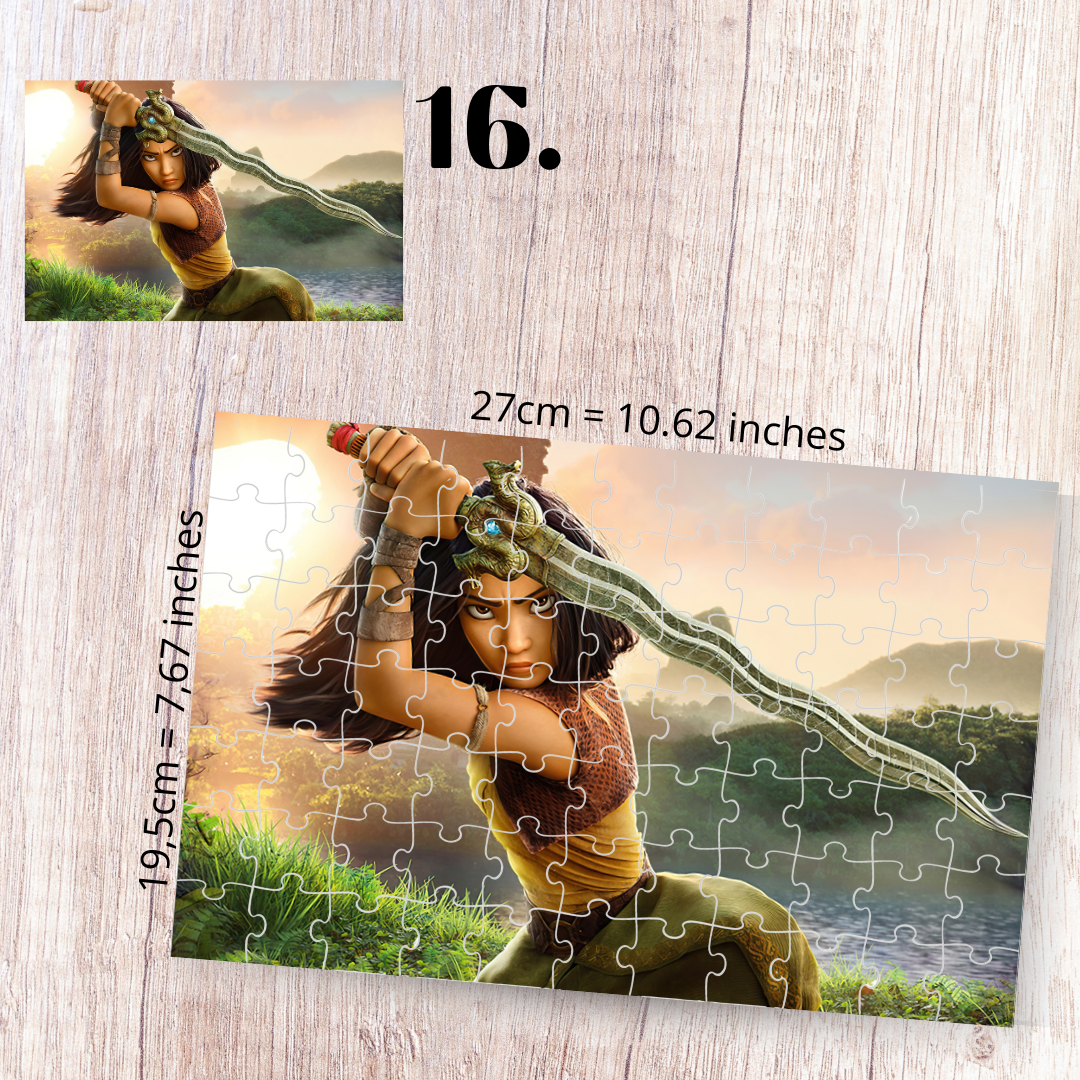 Puzzle 88 Pieces - Raya and the Last Dragon Inspired