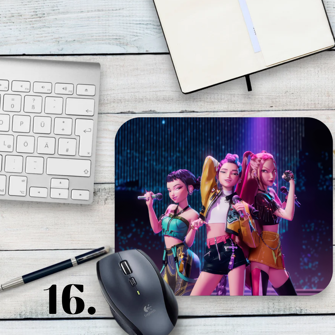 Podkładka pod mysz K-Pop Demon Hunters / K-Pop Demon Hunters – muzyka K-Pop, fantasy