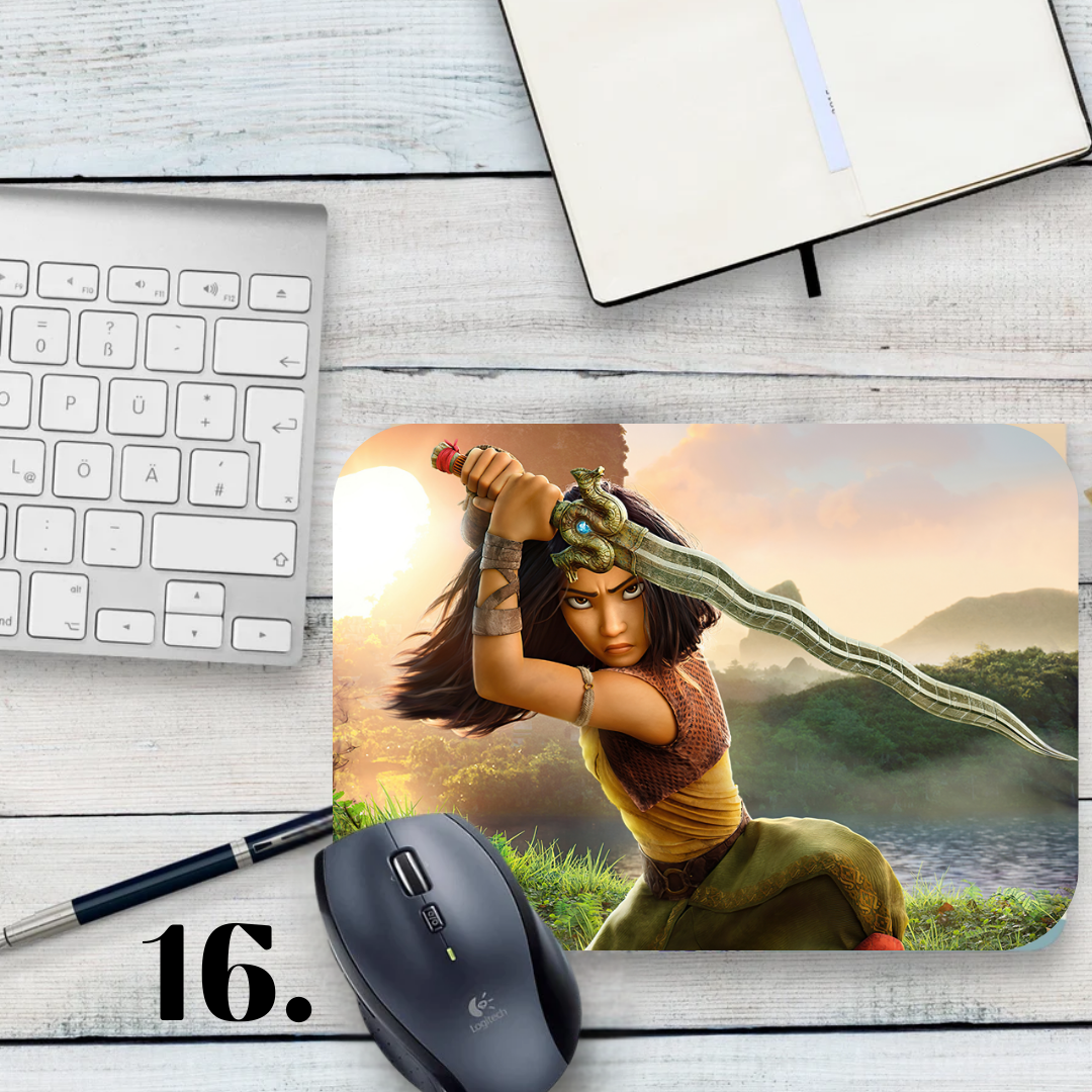 Raya and the Last Dragon Mouse Pad - Disney animation, Raya and Sisu