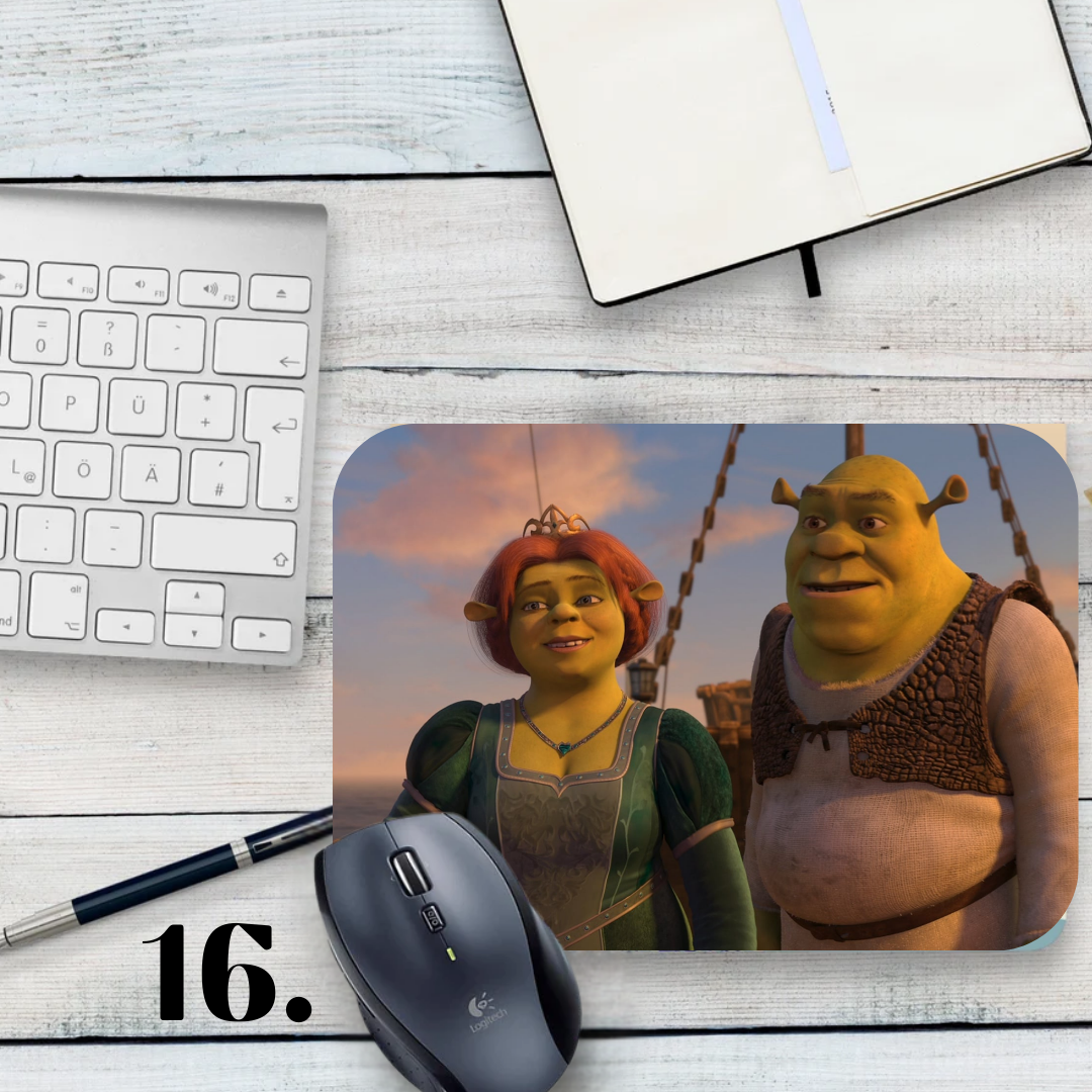 Mouse pad Shrek / Shrek – Shrek, Fiona and Donkey