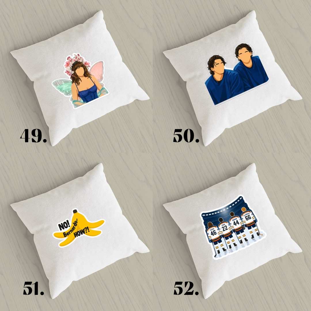 Off Campus pillowcase - hockey romance and BookTok aesthetic