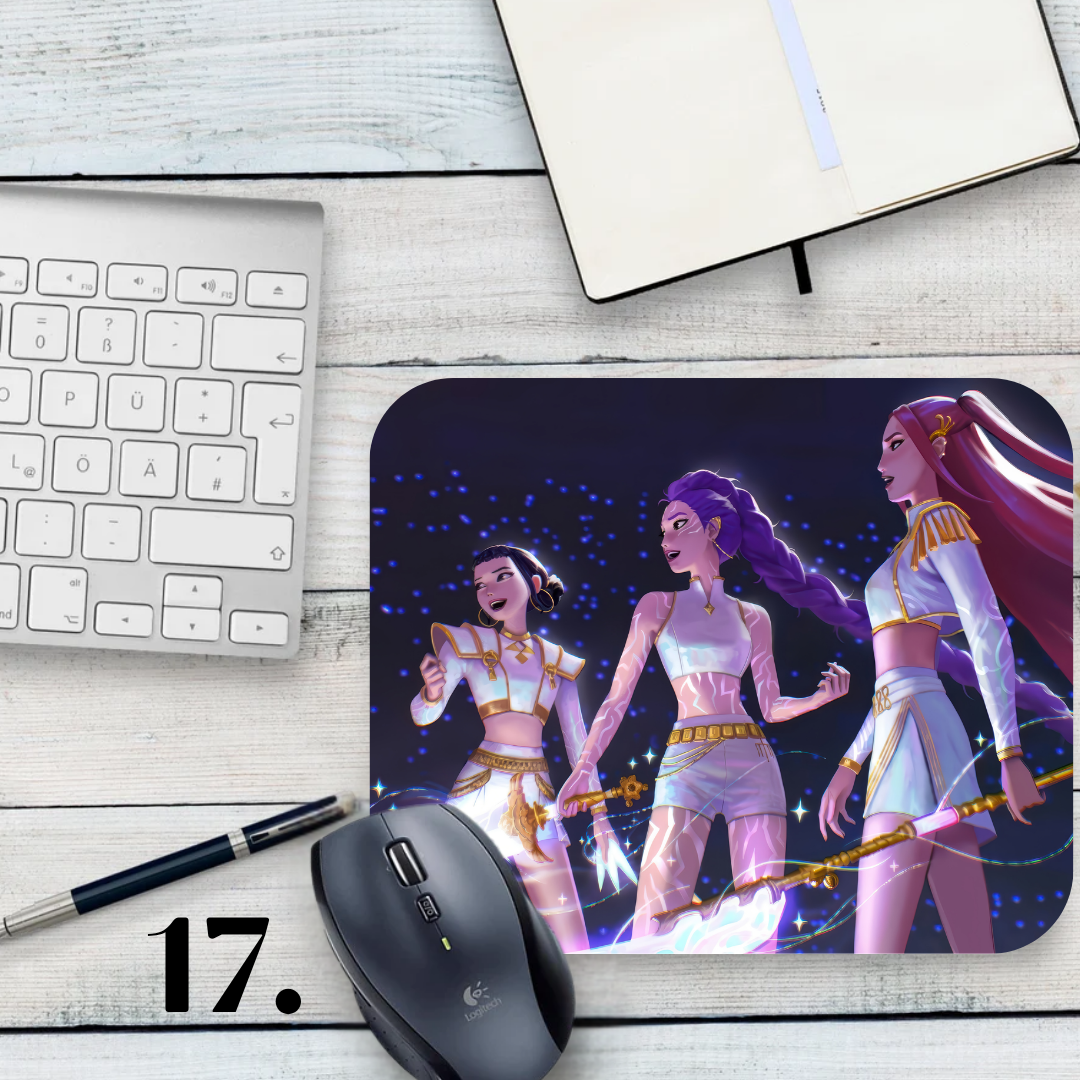 Podkładka pod mysz K-Pop Demon Hunters / K-Pop Demon Hunters – muzyka K-Pop, fantasy