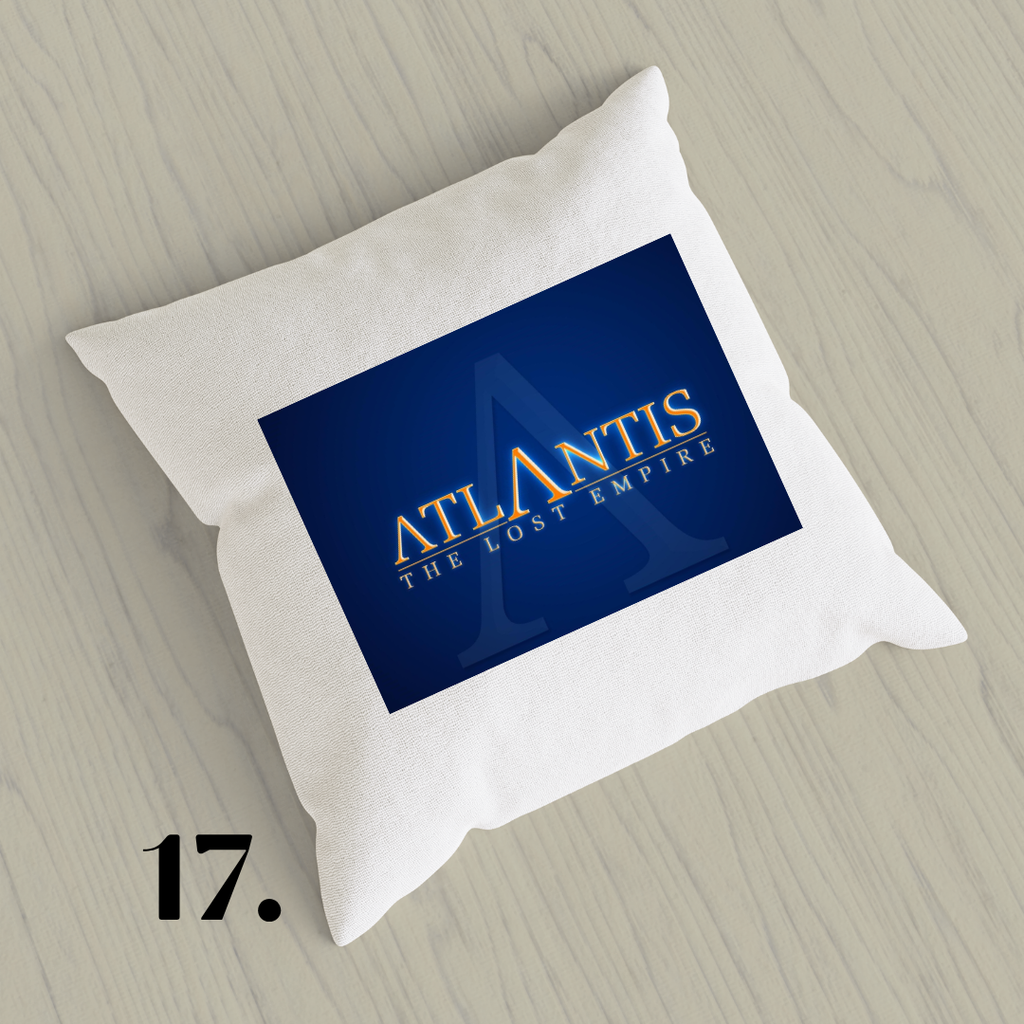 Atlantis: The Lost Empire, Kida, Milo Thatch, Disney 2001 | Inspired Pillow Cover | 15x15in Sublimation Microfiber Cushion Case
