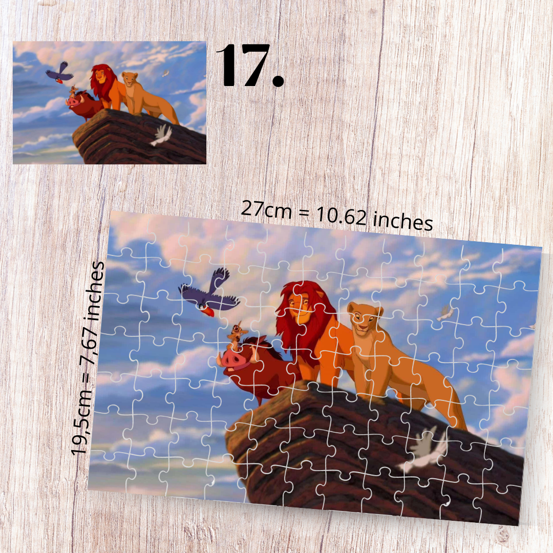 Puzzle 88 Pieces - The Lion King Inspired