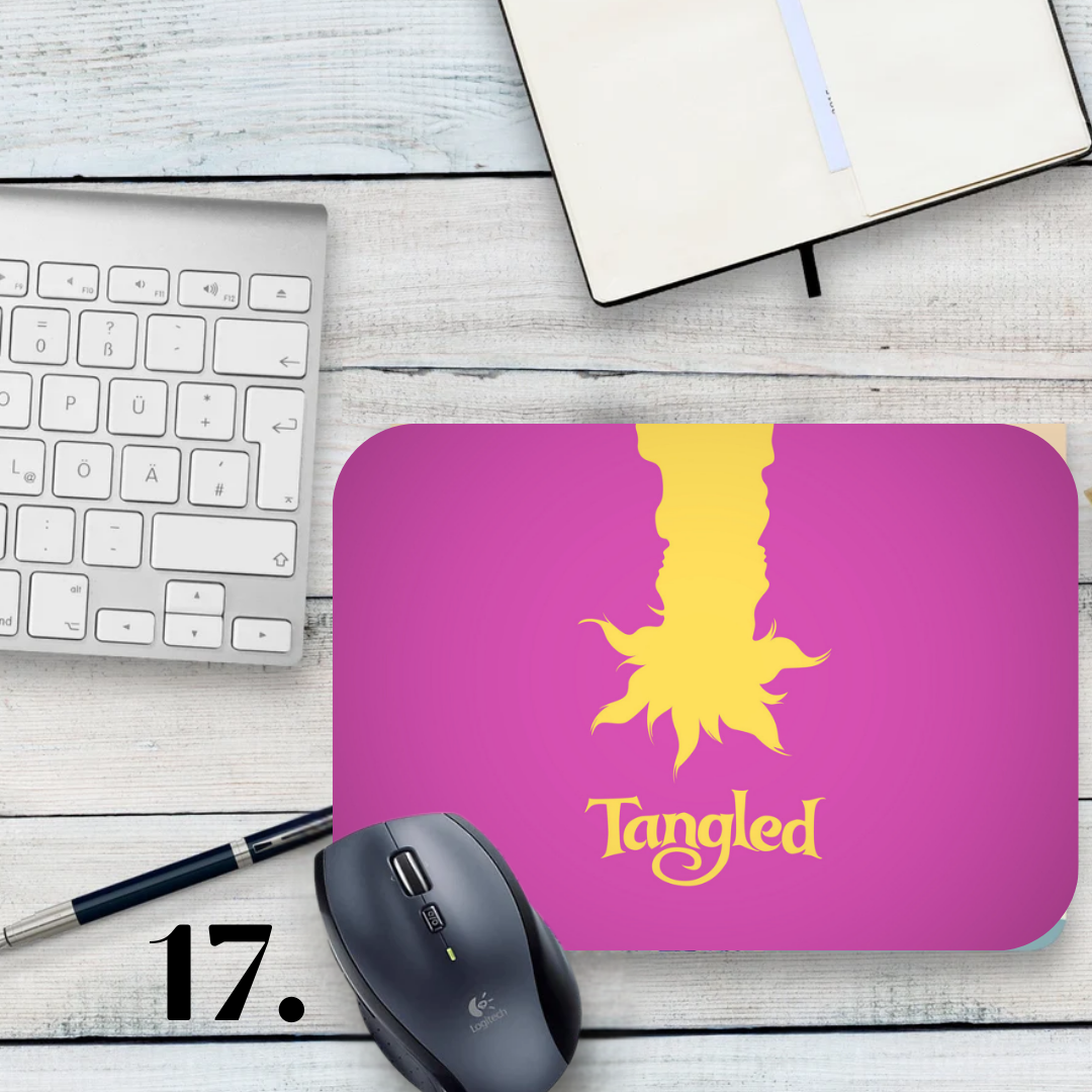 Podkładka pod mysz Zaplątani / Tangled – animacja Disney, Roszpunka i Flynn Rider