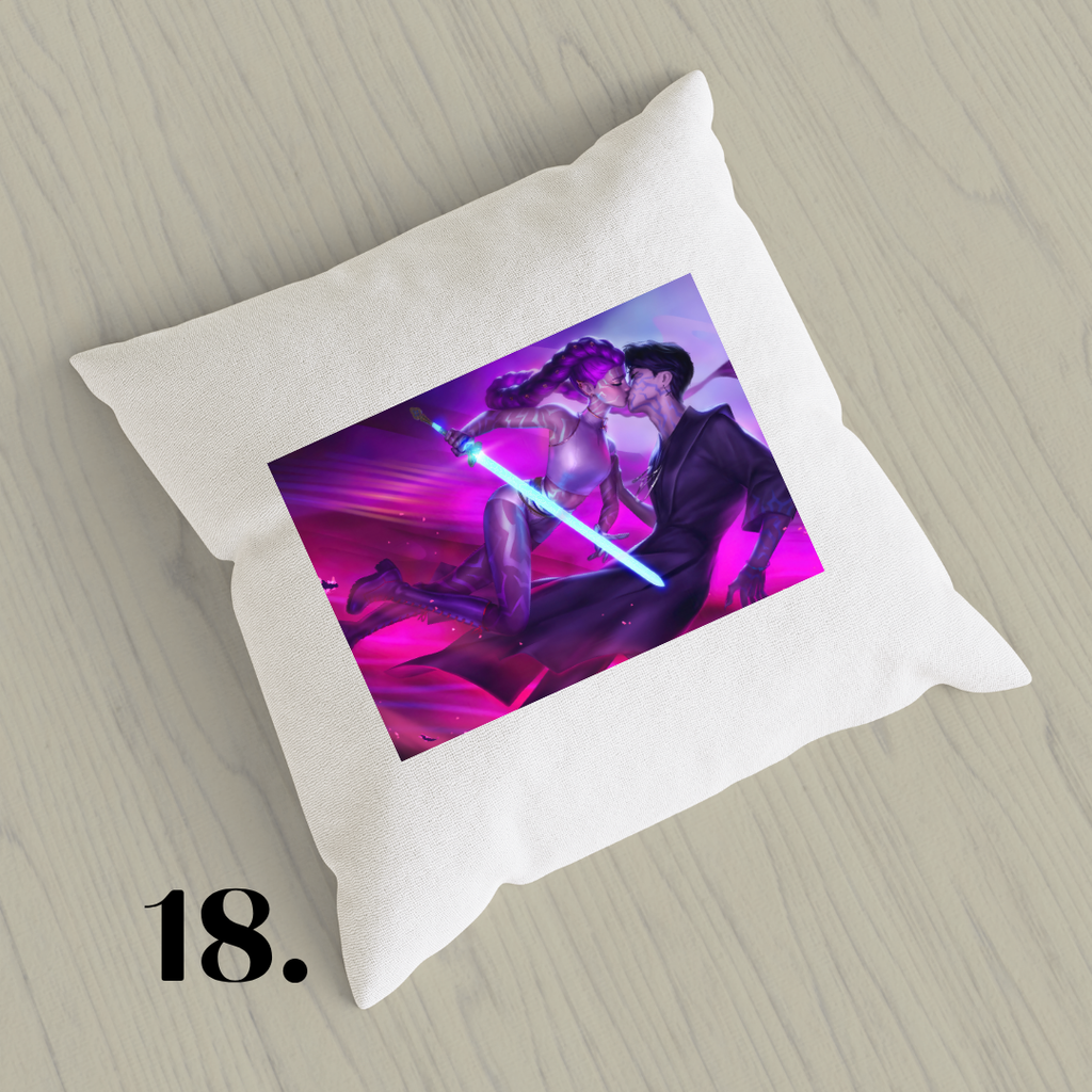 K-Pop Demon Hunters, Suho, Hana, Jiyoon, Netflix 2025 | Inspired Pillow Cover | 15x15in Sublimation Microfiber Cushion Case