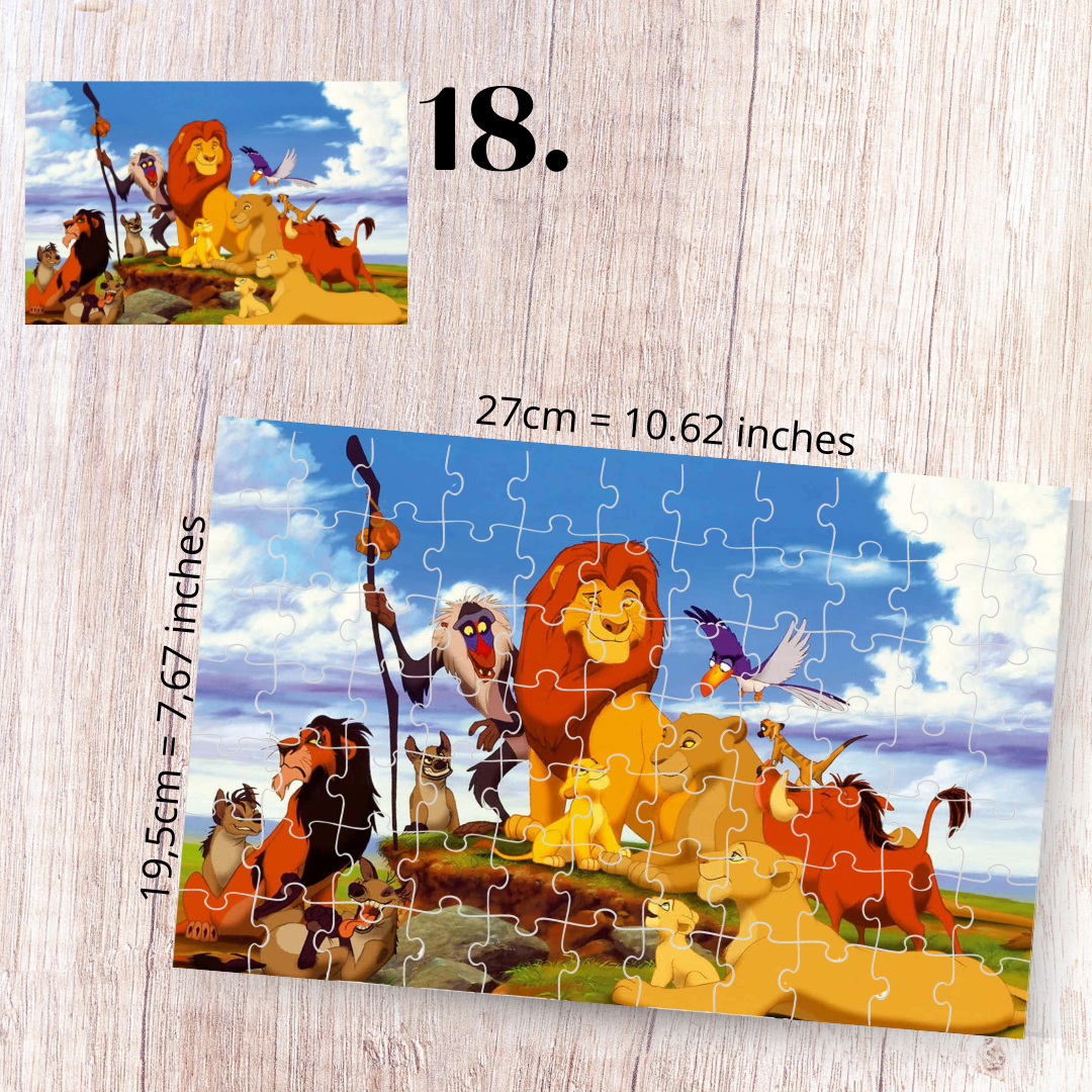 The Lion King puzzle - Simba, Nala, Timon and Pumbaa