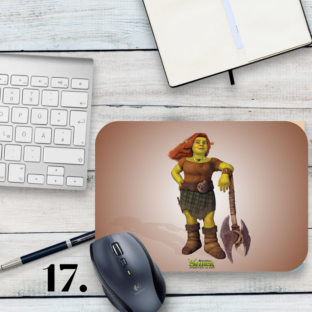 Mouse pad Shrek / Shrek – Shrek, Fiona and Donkey
