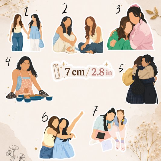 Vinyl Sticker - XO, Kitty, Lara Jean & Kitty