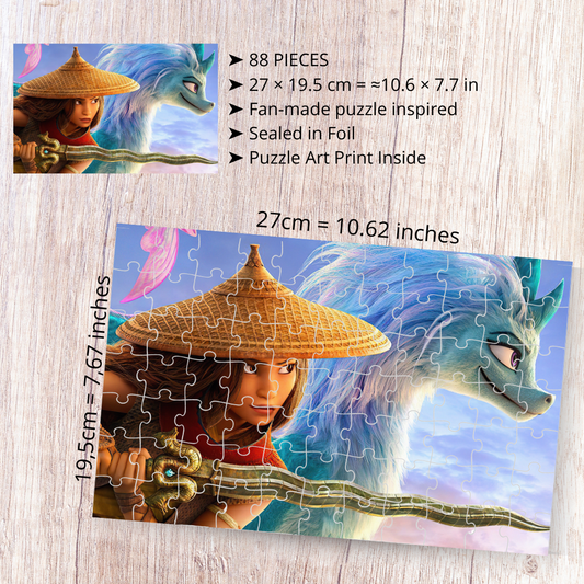 Puzzle Raya i Ostatni Smok / Raya and the Last Dragon – animacja Disney