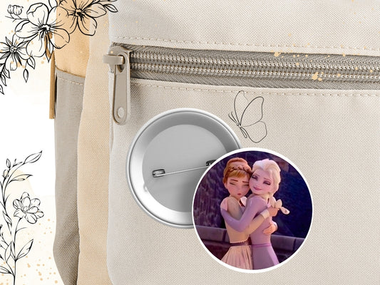 Przypinka Kraina lodu – inspirowana filmem Disney, estetyczna przypinka, Elsa, Anna, Olaf