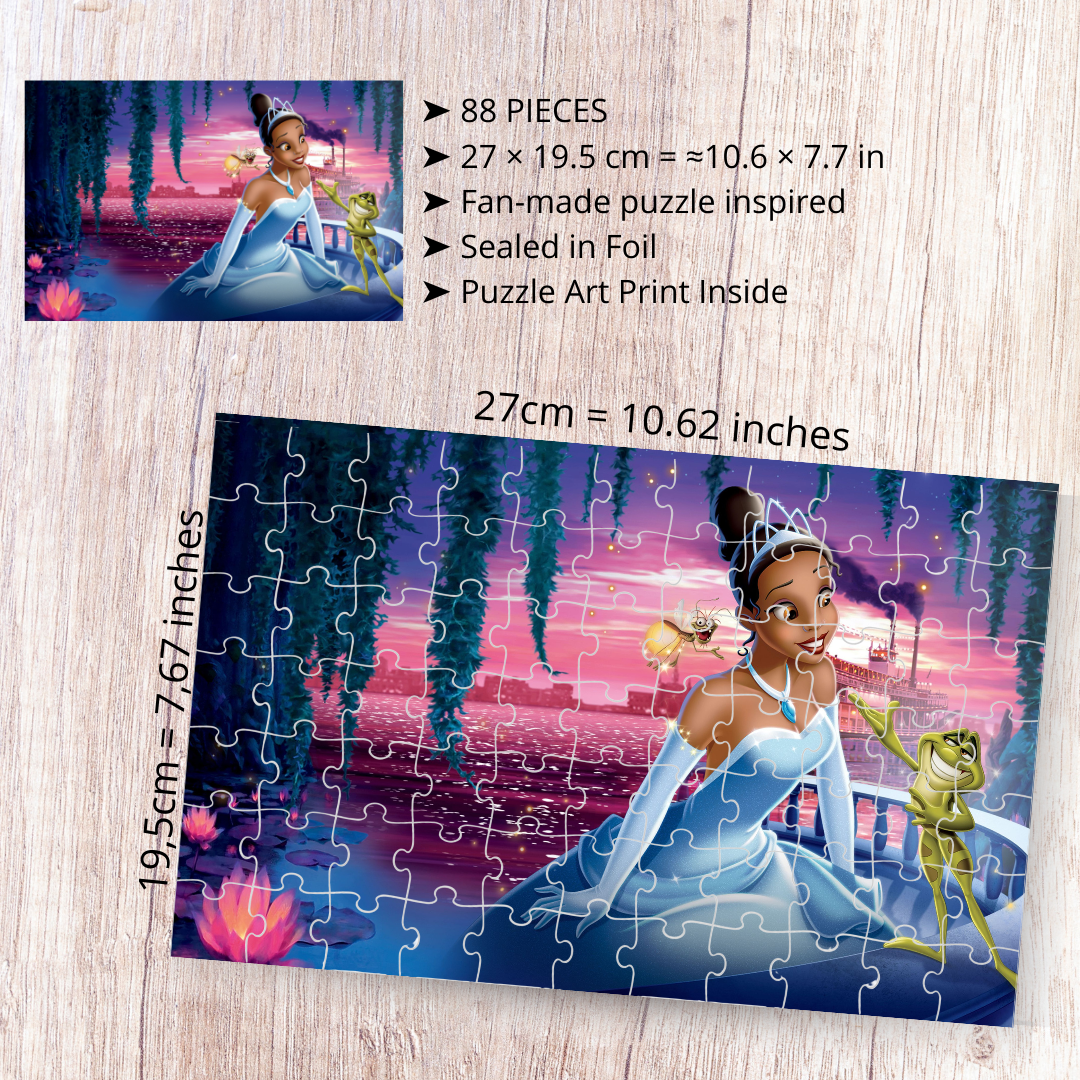 Puzzle 88 elementów – Księżniczka i żaba / The Princess and the Frog