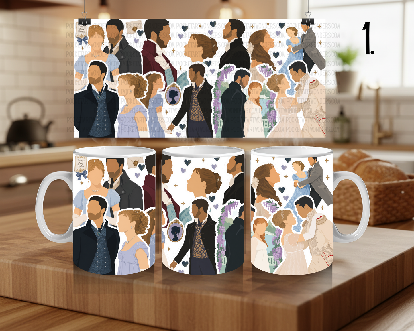 Ceramic Mug 330 ml - Bridgerton Inspired