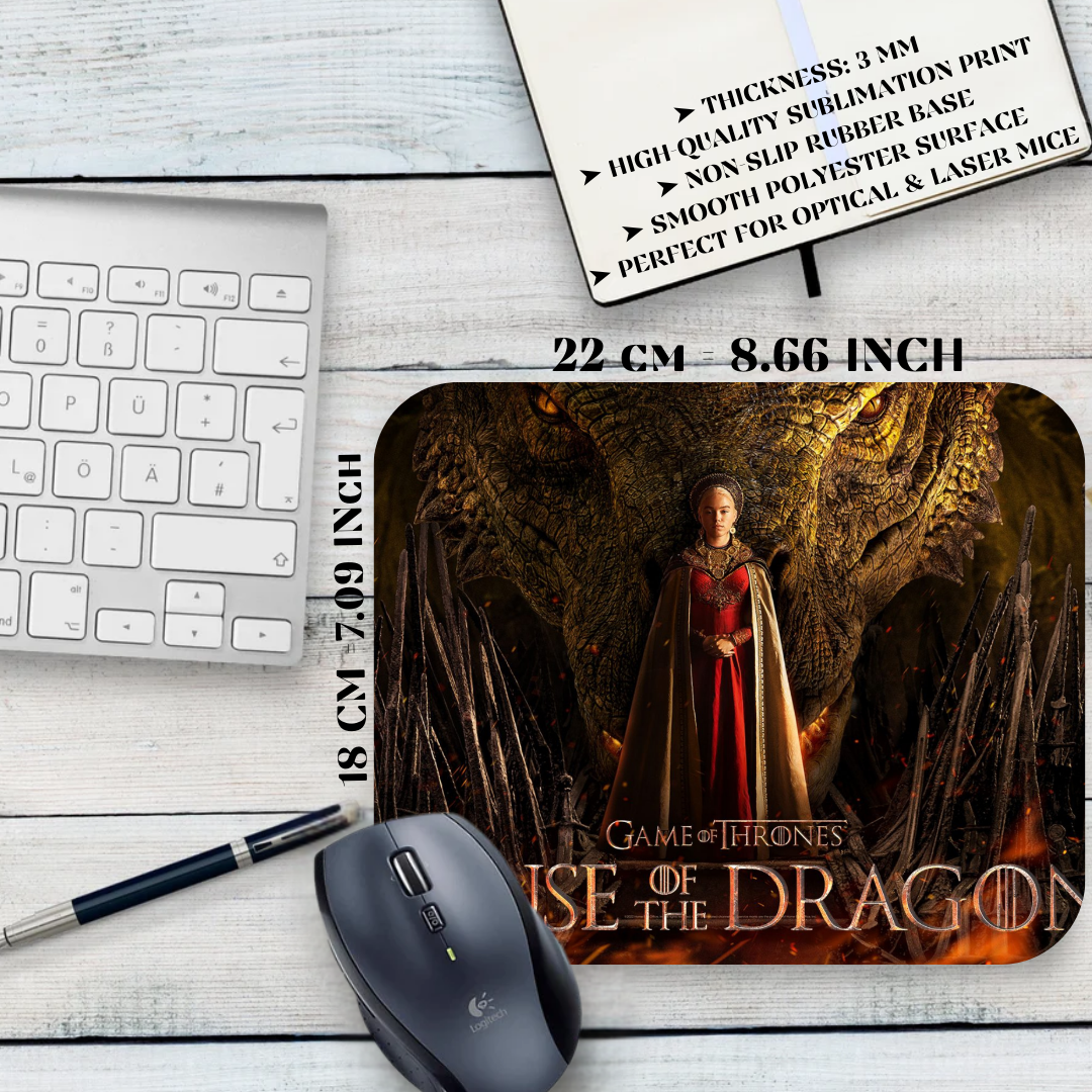 Podkładka pod mysz Ród Smoka / House of the Dragon – ród Targaryenów