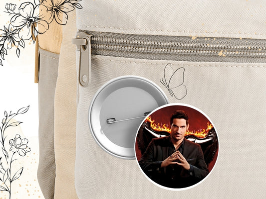 Pin Lucifer - inspired by the Netflix series, aesthetic pin, Chloe Decker