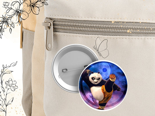 Kung Fu Panda Pin - movie inspired, fun pin, Po, Shifu