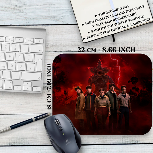 Podkładka pod mysz Stranger Things / Stranger Things – serial Netflix, Hawkins, Eleven