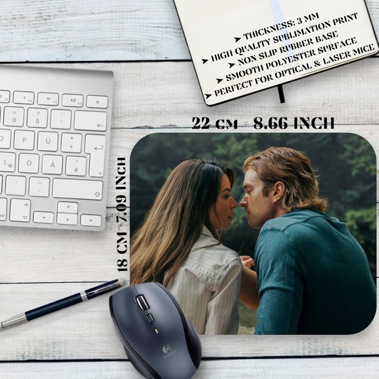 Mouse pad Not this Paris / The Wrong Paris - romance, Zoey and Adam