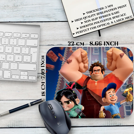 Mousepad Wreck-It Ralph – Disney animation, Ralph and Vanellope
