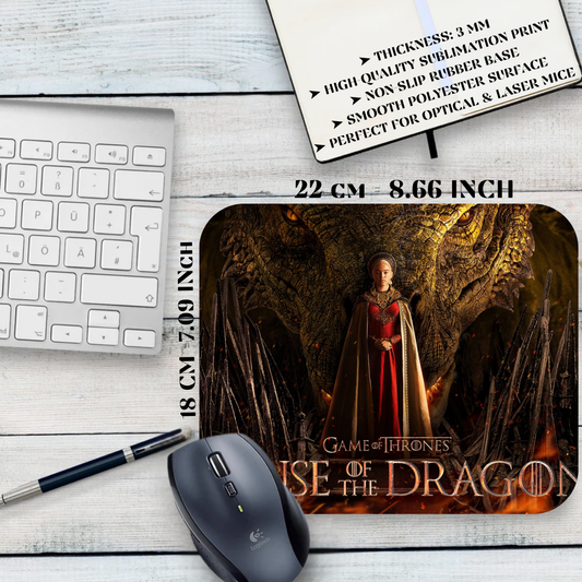 Mouse pad House of the Dragon - House Targaryen