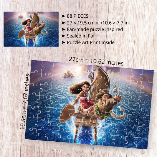 Puzzle Vaiana / Moana – Moana i Maui, animacja Disney