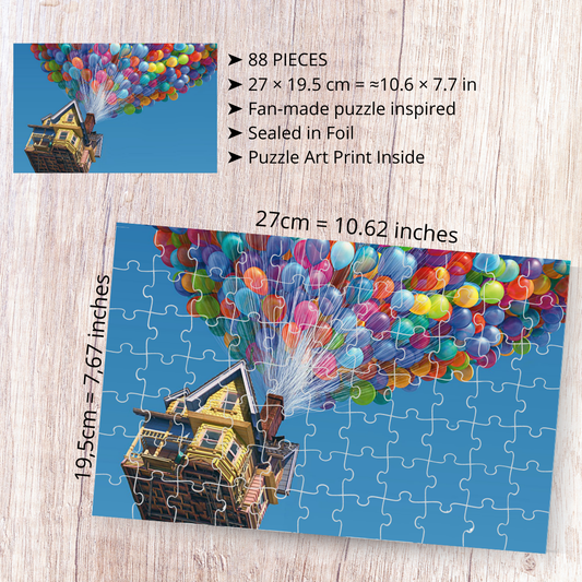 Puzzle Odlot / Up – animacja Pixar, emocjonalna historia