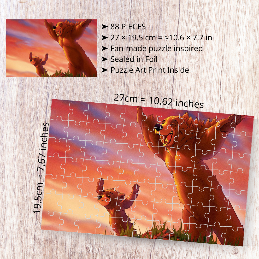 Puzzle 88 Pieces - Brother Bear Inspired