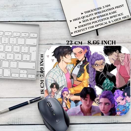 Podkładka pod mysz K-Pop Demon Hunters / K-Pop Demon Hunters – muzyka K-Pop, fantasy