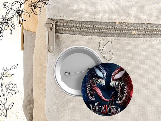 Venom Pin – Marvel movie-inspired, aesthetic pin, Eddie Brock
